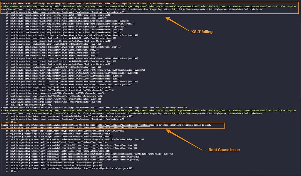 Solution for Transformation failed for XSLT input in BusinessWorks 21 Solution for Transformation failed for XSLT input in BusinessWorks
