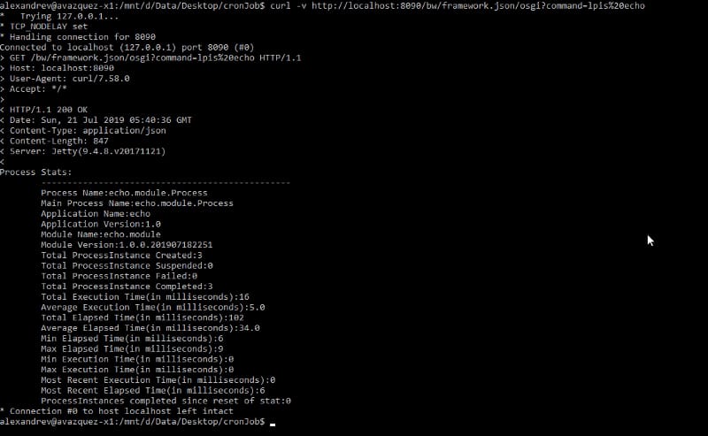 Usar estadísticas a tu favor para detectar cuellos de botella en TIBCO BusinessWorks Container Edition 20 Usar estadísticas a tu favor para detectar cuellos de botella en TIBCO BusinessWorks Container Edition