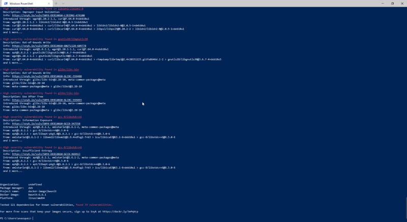 Cómo escanear imágenes de Docker en tu máquina local 15 Escaneo de vulnerabilidades