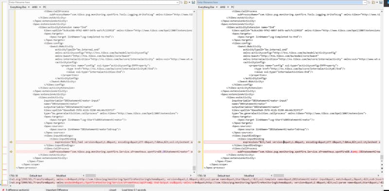 Why Visual Diff Is Essential for Low-Code Development and Team Collaboration 4 Same processes but with a Text Comparision approach