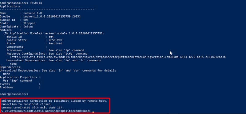 Sondas de Kubernetes para una aplicación de TIBCO BusinessWorks Container Edition 16 Sondas de Kubernetes para una aplicación de TIBCO BusinessWorks Container Edition